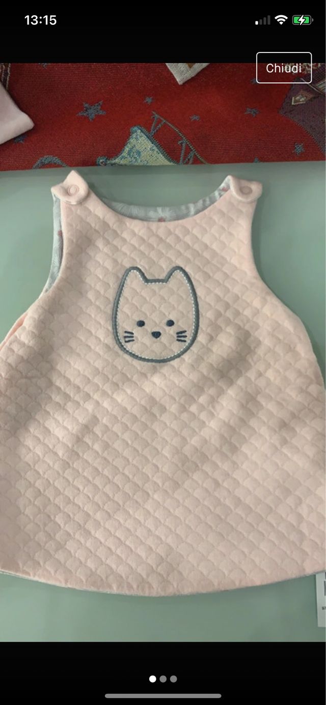 Scamiciato neonata duble-face