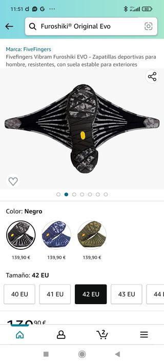 Zapatillas VIBRAM FiveFingers FUROSHIKI EVO -