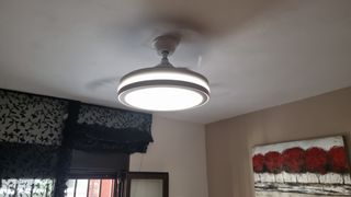 instalación ventilador techo manitas
