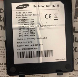 Accesorios de evolution kit SEK-2000 Samsung