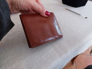 Portafoglio da uomo in pelle, nuovo Naj oleari 