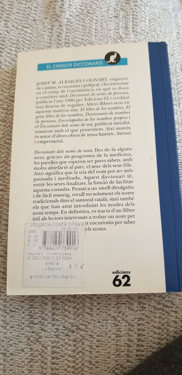 diccionari dels noms de noia