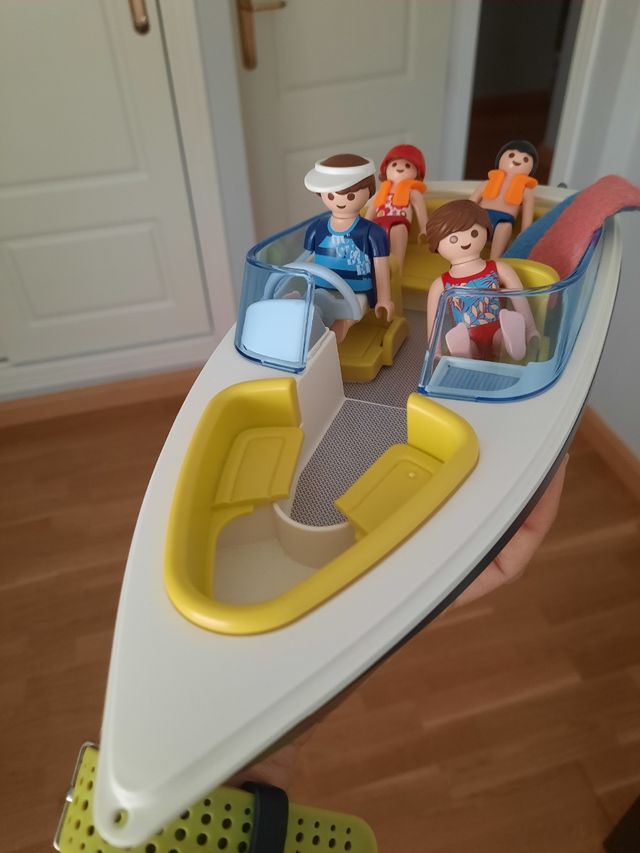 Playmobil lancha familiar