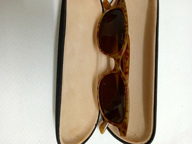 gafas de sol marrones, hand polished