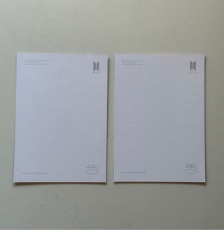 BTS JIMIN HYBE POSTCARDS