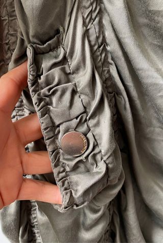 Chaqueta larga Alba Conde 100 % cupro talla 42