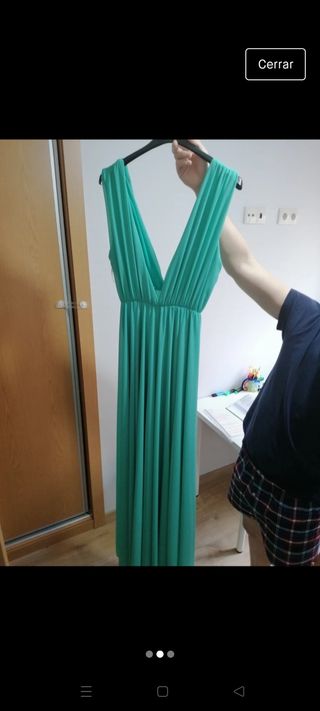 vestido estilo romano turquesa