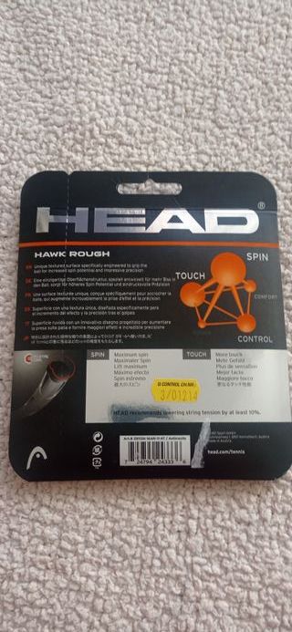 CUERDA DE TENIS ADULTO. MARCA HEAD REF1-0003