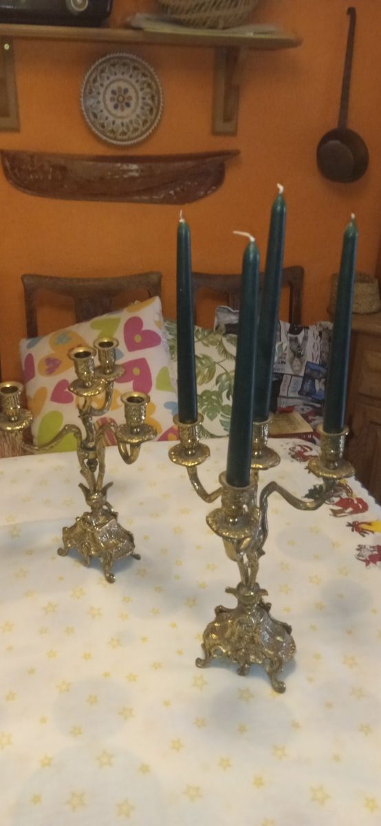 candelieri antichi in bronzo
