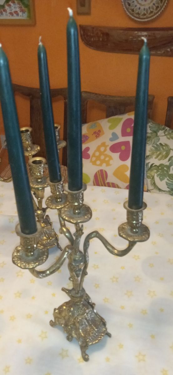 candelieri antichi in bronzo