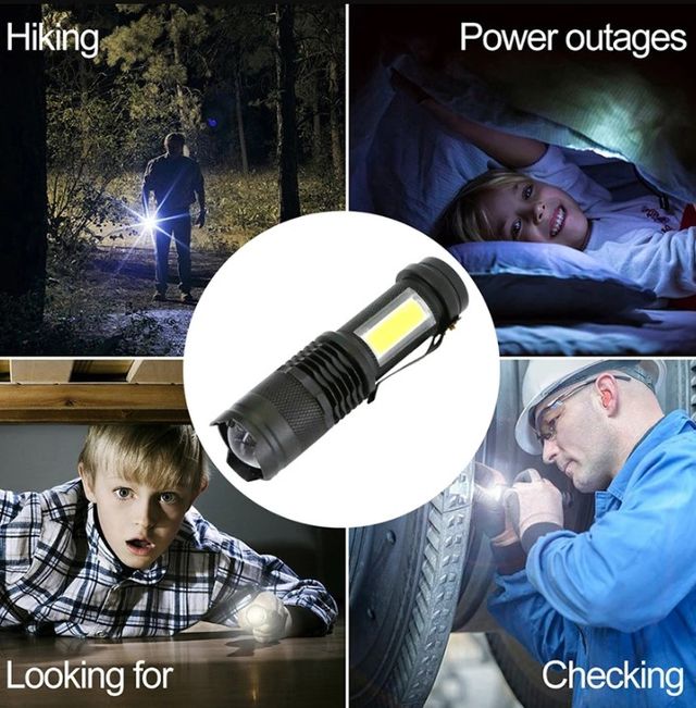 Mini lanterna LED recarregável