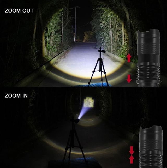 Mini lanterna LED recarregável