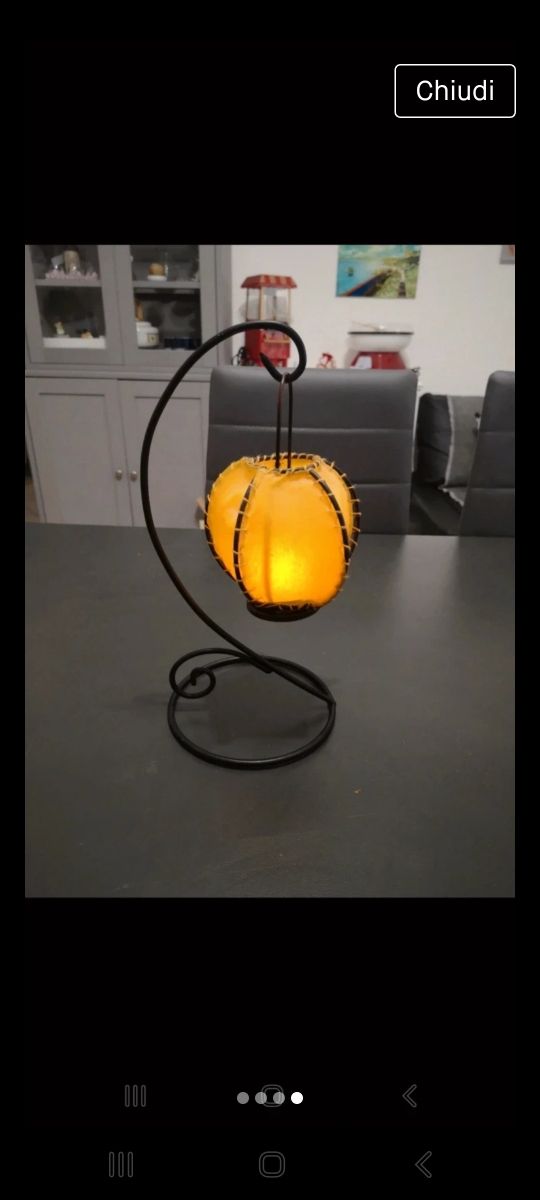 Porta candela etnico