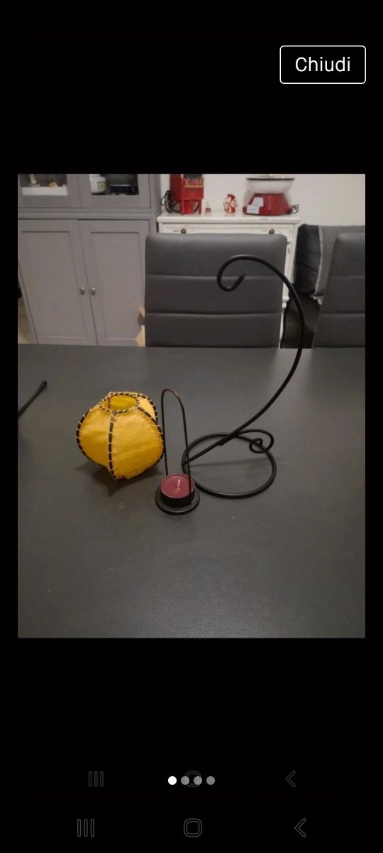 Porta candela etnico