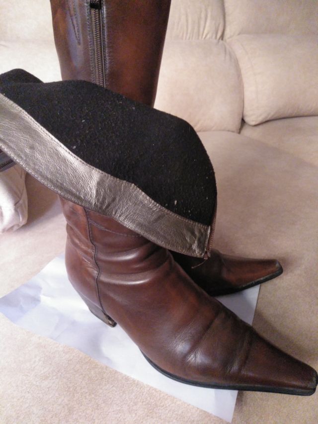 Botas de piel super calidad