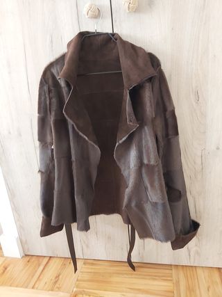 Chaqueta piel potro y ante