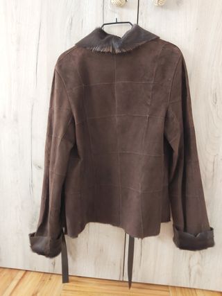 Chaqueta piel potro y ante