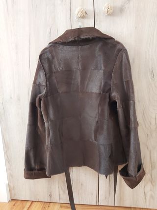 Chaqueta piel potro y ante