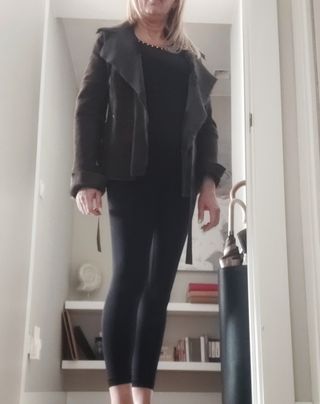 Chaqueta piel potro y ante