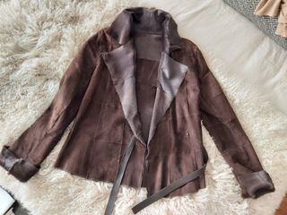 Chaqueta piel potro y ante