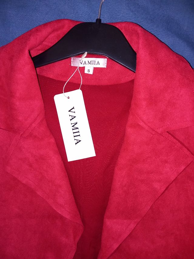 CHAQUETA ROJA MUJER TALLA 38-40