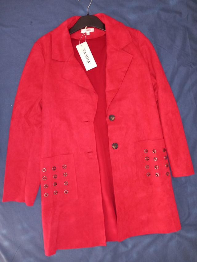 CHAQUETA ROJA MUJER TALLA 38-40