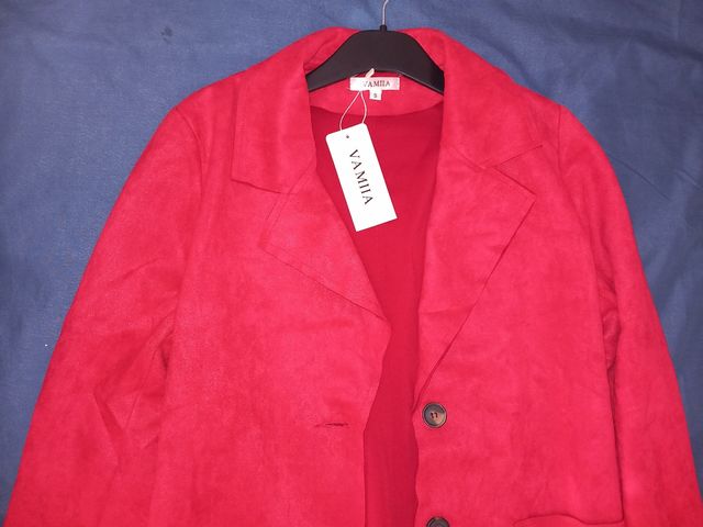 CHAQUETA ROJA MUJER TALLA 38-40