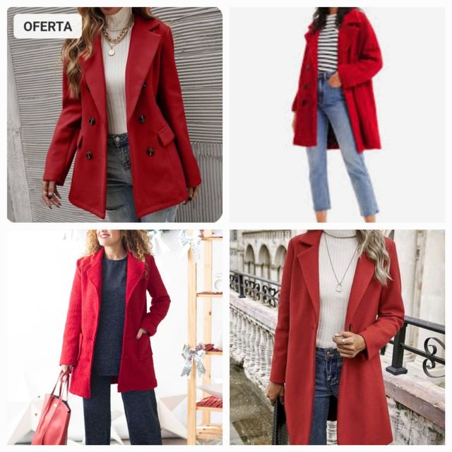 CHAQUETA ROJA MUJER TALLA 38-40