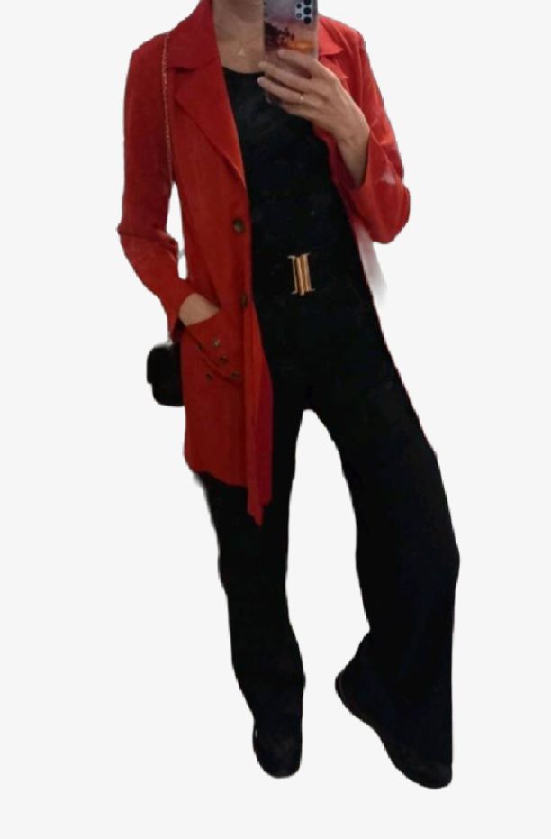 CHAQUETA ROJA MUJER TALLA 38-40