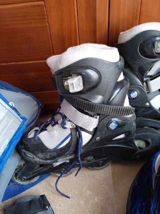 Conjunto de patines y accesorios