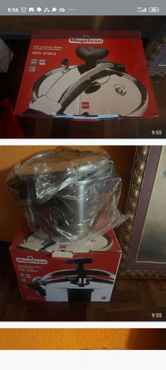 Olla Magefesa 8 litros nueva