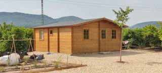 OFERTA! CASA DE MADERA ALBERCHE 35m2 2 HABITACIONS