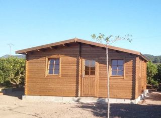 OFERTA! CASA DE MADERA ALBERCHE 35m2 2 HABITACIONS