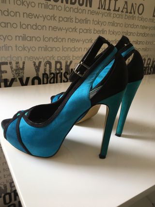 Tacones con plataforma interior de Blanco