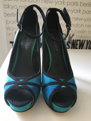 Tacones con plataforma interior de Blanco