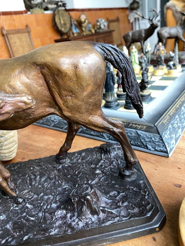 Escultura bronce pierre jules mene caballos