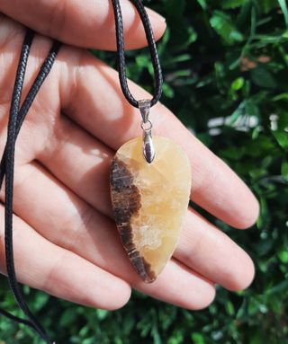 Colgante de Septaria y Plata de Ley.