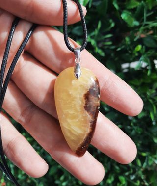 Colgante de Septaria y Plata de Ley.