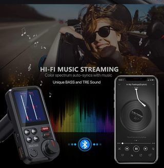 Receptor manos libres FM y bluetooth para el coche