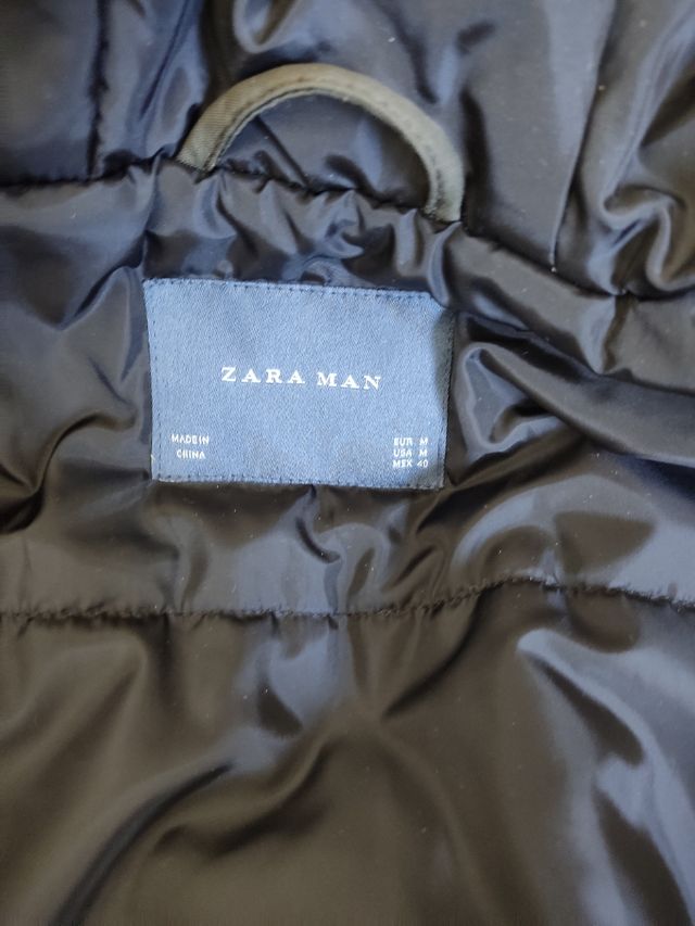 Abrigo de zara verde oscuro