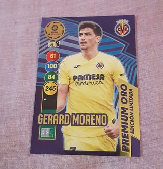 cromo gerard moreno premium oro edición limitada
