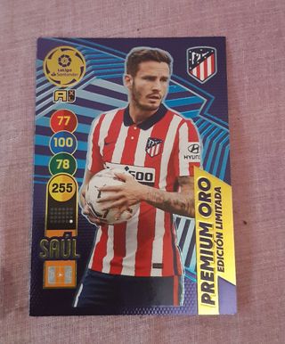 cromo saul premium oro edición limitada 20-21