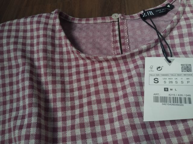 Vestido Zara con etiqueta