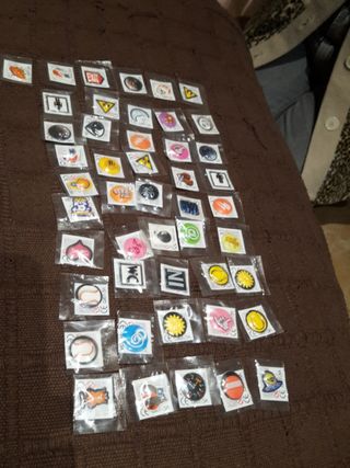 Pegatinas antiguas selladas