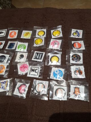 Pegatinas antiguas selladas