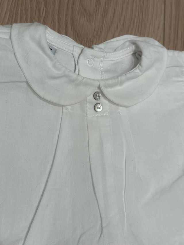 Body camisa Babidu unisex 12 meses. Una puesta