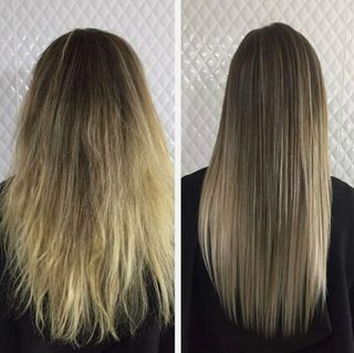 keratina pelo rubio compatible