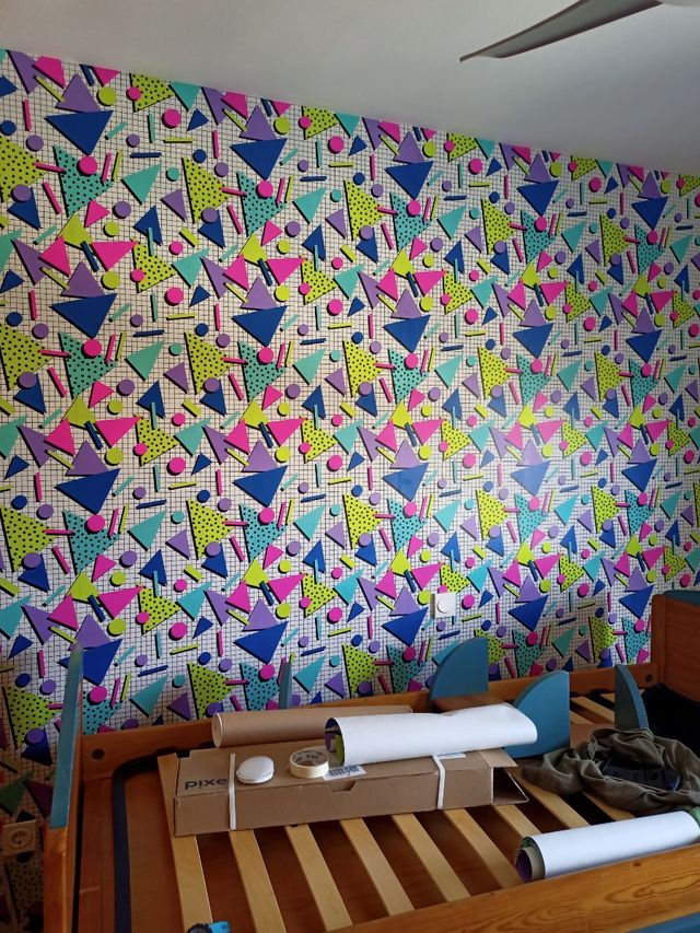 Papel pared 90s vintage vapor wave