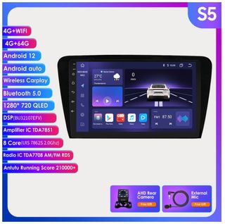 Autoradio Android 12 Skoda Octavia 3 5E 2013-2018