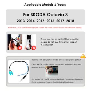 Autoradio Android 12 Skoda Octavia 3 5E 2013-2018